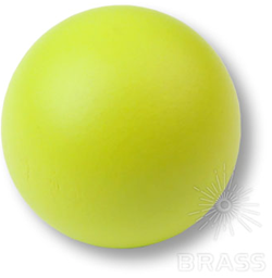 45VE1 Ручка кнопка детская коллекция , выполнена в форме шара, цвет салатовый матовый